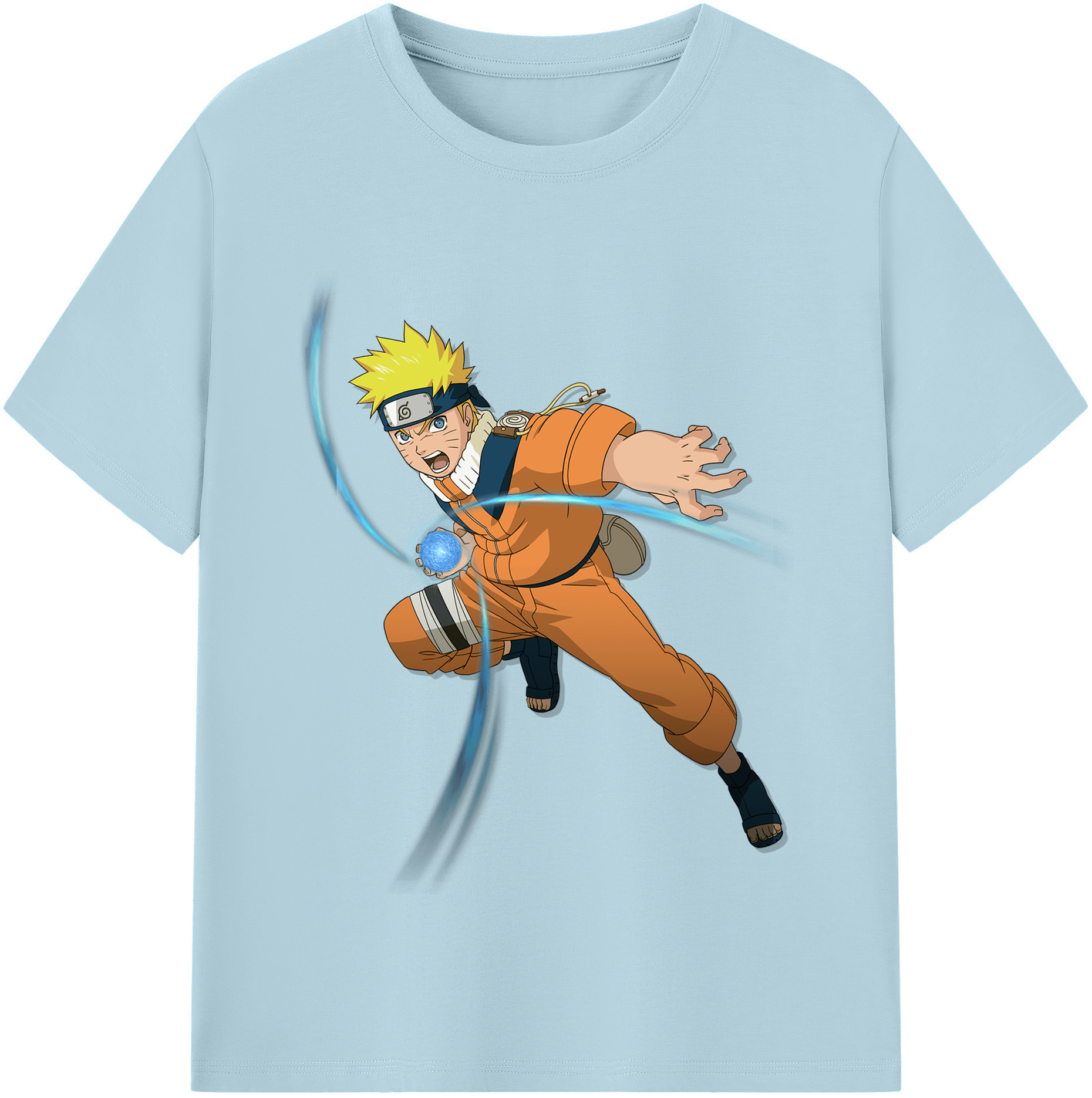 （画像用） NARUTO -ナルト- うずまき ナルト Uzumaki Naruto 綿100％半袖Tシャツ（フロントプリント）
